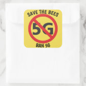 Sparen de Bijen, Ban 5G sticker (Tas)