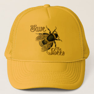 Sparen de bijen Fuzzy Bumble Bijenimker Trucker Pet