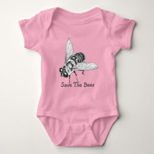 Sparen de Bijen Organic Baby Honeybee Bodysuit