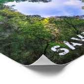 Sparen de bomen bos het landschap van het hart Eco Poster (Hoek)