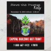 Sparen de bosbrochure flyer (Voorkant)