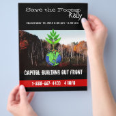 Sparen de bosbrochure flyer (Hand)