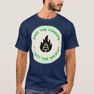 Sparen de bossen beschermen het wild t-shirt