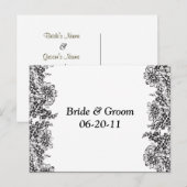 sparen de Briefkaarten van de Datum (Voorkant / Achterkant)