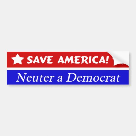 Sparen de Bumpersticker van Amerika (Voorkant)
