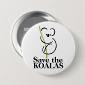 Sparen de Button Koalas (Voorkant /achterkant)