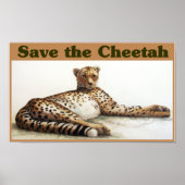 Sparen de Cheetah Poster (Voorkant)
