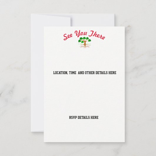 Sparen de Combo van de Uitnodiging van de Datum -  (Achterkant)