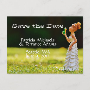 Sparen de Date Princess Frog Aankondigingskaart