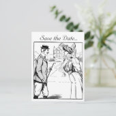  sparen de Datum Aankondigingskaart (Staand voorkant)