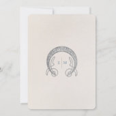 Sparen de Datum Art Nieuwe Dusty Blue W Morris Kaart (Achterkant)