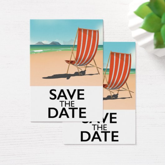 Sparen de Datum Beach Deckstoel Visitekaartje (Bureau)