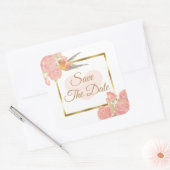 Sparen de Datum Blauwe  Bird Wedding Sticker (Envelop)