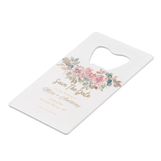 Sparen de Datum Bohemian Kredietkaart Flessenopener (Achterkant Gekanteld)