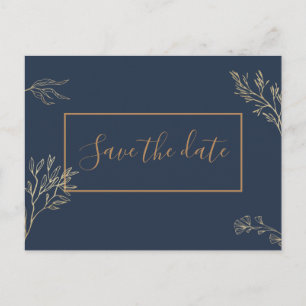 Sparen de Datum Briefkaart Sapphire Zeeen Blue Gol