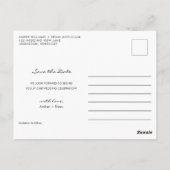 Sparen de Datum Briefkaart van de Kalender van de (Achterkant)