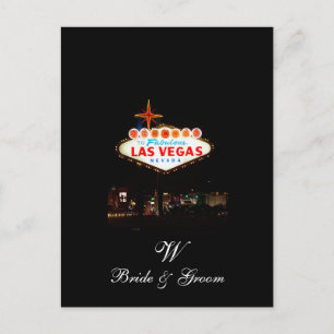 Sparen de Datum Briefkaarten Monogram Las Vegas We