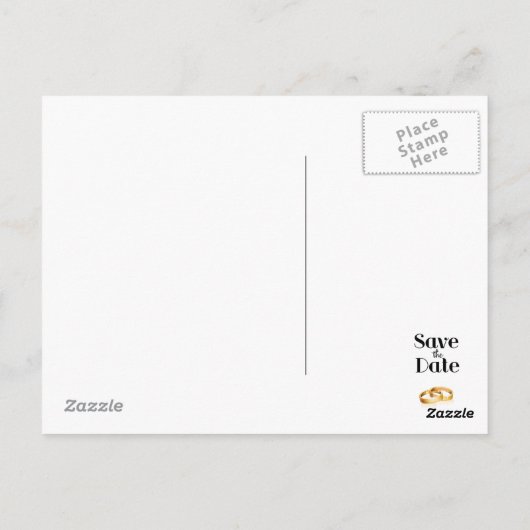 Sparen de Datum  Chalkboard Briefkaart (Achterkant)