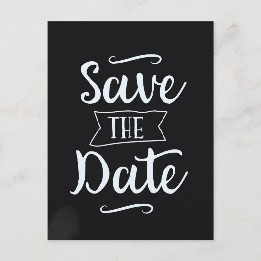 Sparen de Datum  Chalkboard Briefkaart (Voorkant)