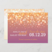 Sparen de datum champagne borrelt het briefkaart v (Voorkant / Achterkant)