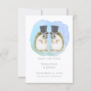 Sparen de Datum Cute Gay Hedégel de Wroning Save The Date