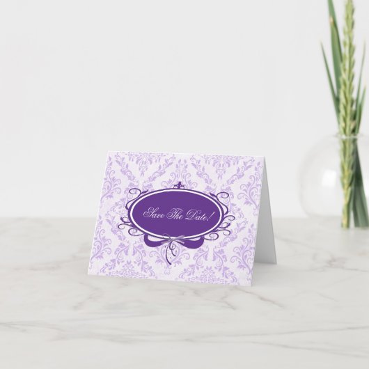 Sparen de Datum Damask Aankondiging (Voorkant)