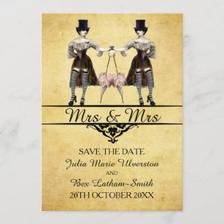 Sparen de Datum - de Lesbische Gothic Steampunk St Save The Date