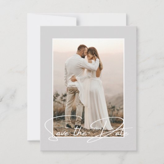 Sparen de Datum de Stijlvolle Aankondiging van de  (Voorkant)