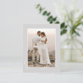 Sparen de Datum de Stijlvolle Aankondiging van de  (Staand voorkant)