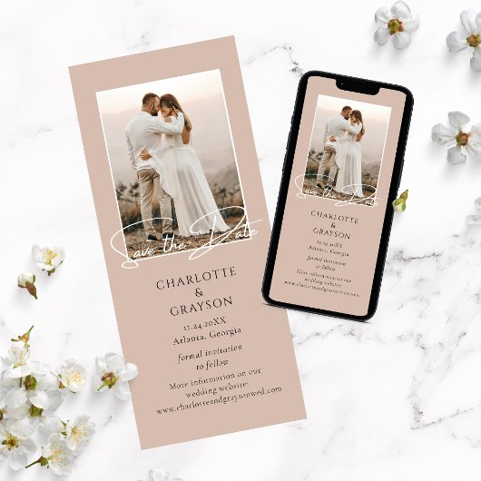 Sparen de Datum de Stijlvolle Aankondiging van de