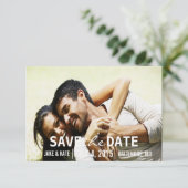 Sparen de Datum/de Weddenschap nodigt uit | Wij Save The Date (Staand voorkant)