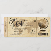 Sparen de Datum die de  Uitnodiging van de Kaart v (Voorkant)