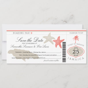 Sparen de Datum die Pass aan Jamaica het instappen Save The Date