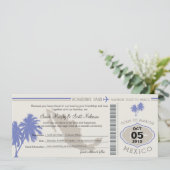 Sparen de Datum die Pass aan Mexico het instappen Save The Date (Staand voorkant)