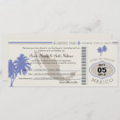 Sparen de Datum die Pass aan Mexico het instappen Save The Date (Voorkant / Achterkant)