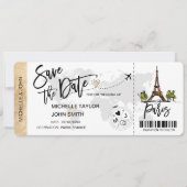 Sparen de Datum die Pass Paris Weddenschap overgaa Kaart (Voorkant)