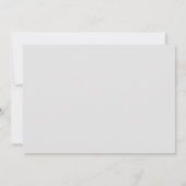 Sparen de Datum Elegant Formele Foto Licht Grijs (Achterkant)