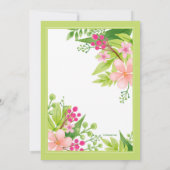 Sparen de Datum Floral Aankondiging (Achterkant)