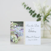 Sparen de Datum -  Floral Briefkaart (Staand voorkant)