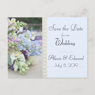 Sparen de Datum -  Floral Briefkaart