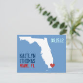 Sparen de Datum -  - Florida Save The Date (Staand voorkant)