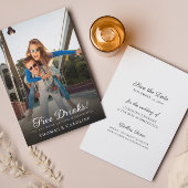 Sparen de Datum Foto Funny Wedding Aankondiging