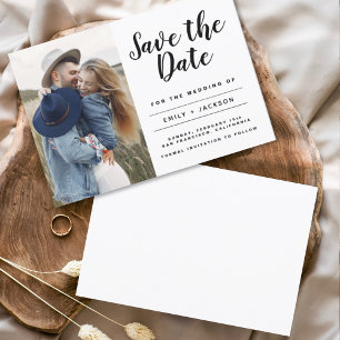 Sparen de Datum Gemende Eenvoudige Foto van het Mi Save The Date