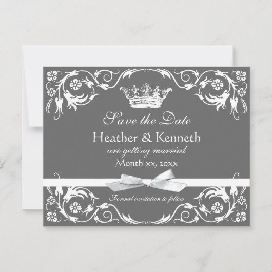 Sparen de Datum Gewas Wit Save The Date (Voorkant)