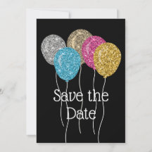 Sparen de Datum Glitter Birthday Partij