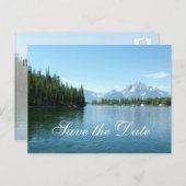 Sparen de datum, Grand Teton National Park. Aankondigingskaart (Voorkant / Achterkant)