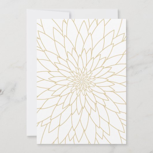 Sparen de datum, grote gatsby, dahlia geometric save the date (Achterkant)