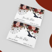 Sparen de Datum Halloween de Waterverf van de Wedd Notitiekaartje