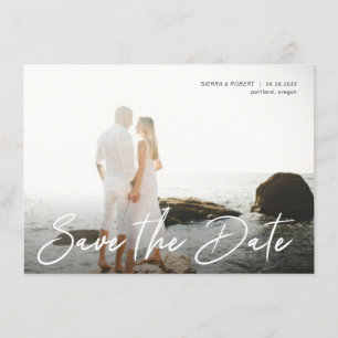 Sparen de Datum Handgeschreven de Aankondiging van