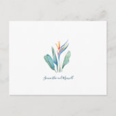 Sparen de Datum het Briefkaart van de Tropische Wa (Voorkant)